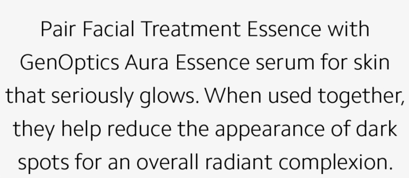 Pair Facial Treatment Essence With Genoptics Aura Essence, transparent png #6682624