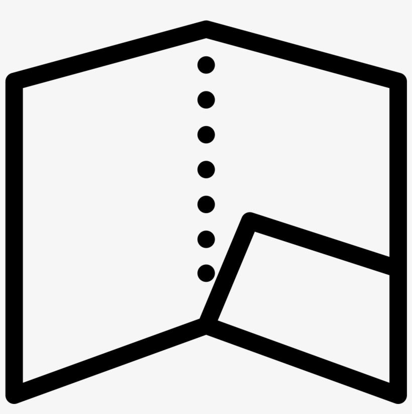 Carpeta De Un Bolsillo Icon, transparent png #6685145