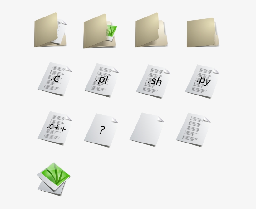 Recortes De Los Iconos De La Carpeta, transparent png #6685482