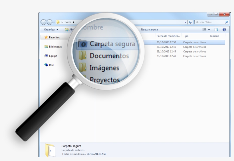 Carpeta Segura, transparent png #6685685
