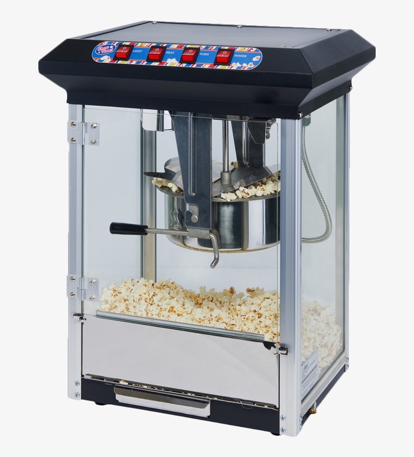 Winco Showtime Plexiglass Door Black Popcorn Machine - Free Transparent ...