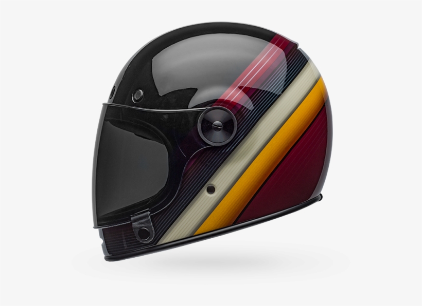 Bell Bullitt "burnout" Retro Full Face Helmet With, transparent png #6687525