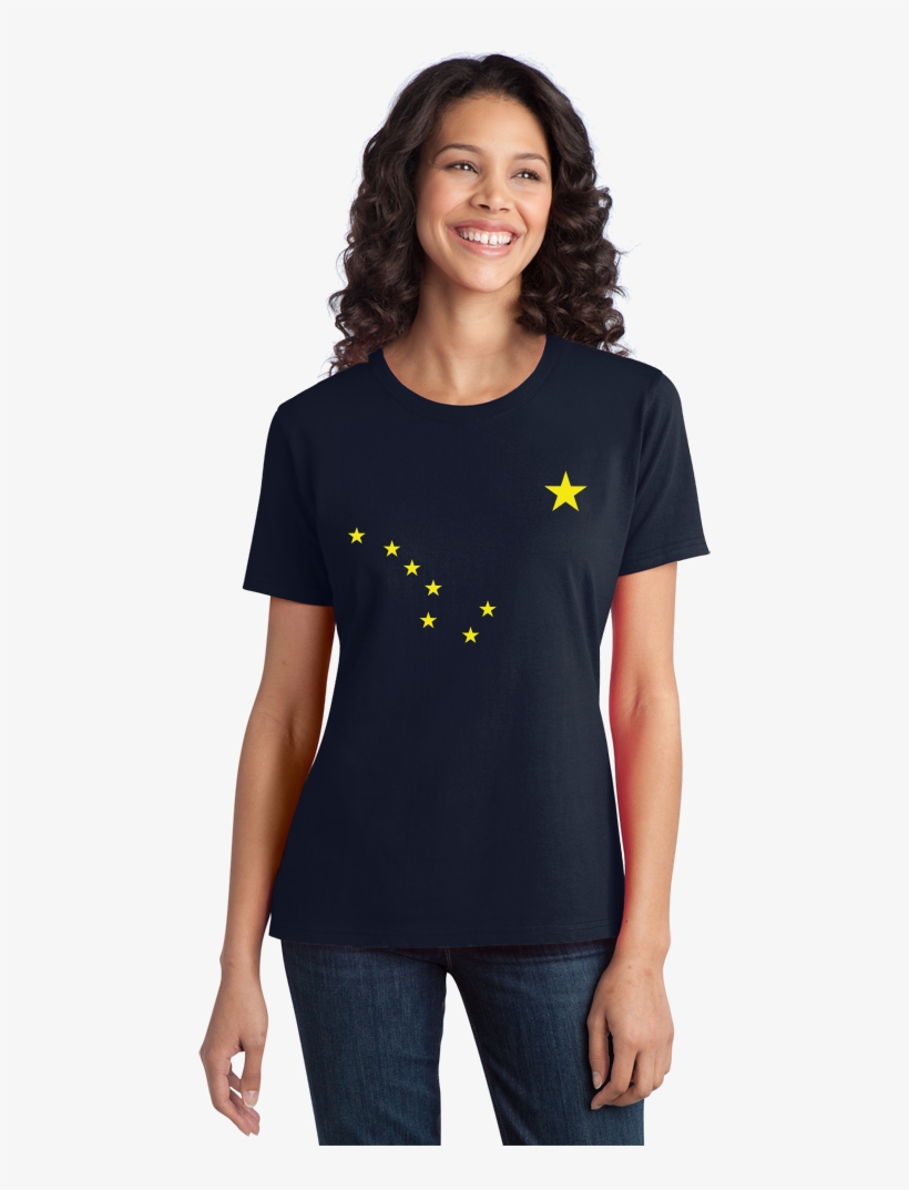Ladies Navy Alaska State Flag, transparent png #6689082