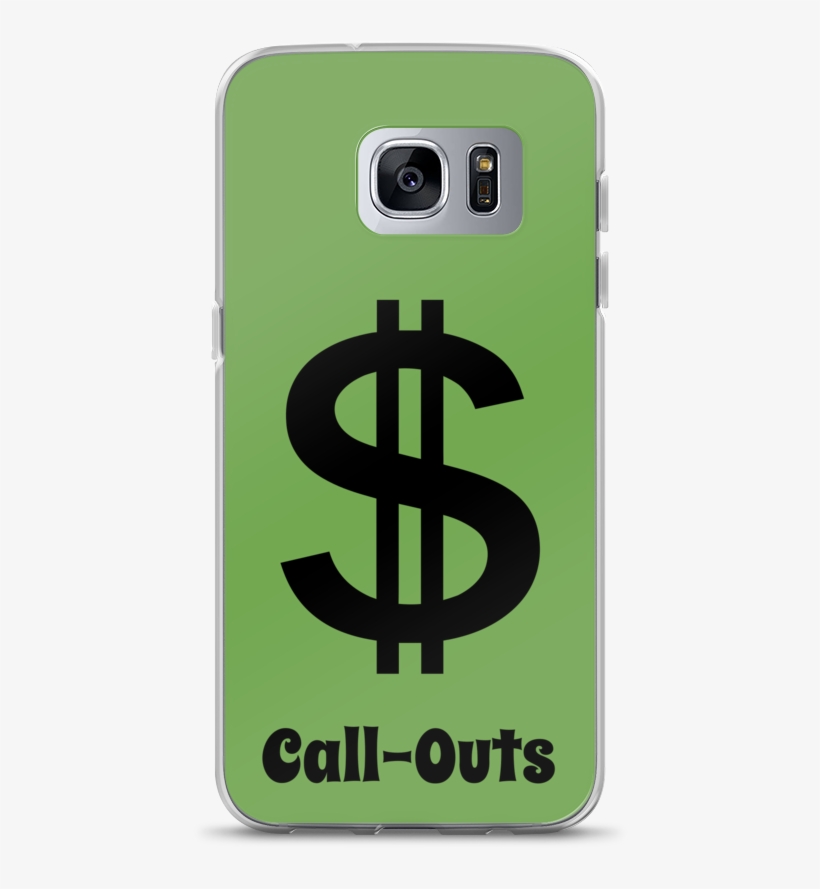 Money Call-outs Samsung Case, transparent png #6690685