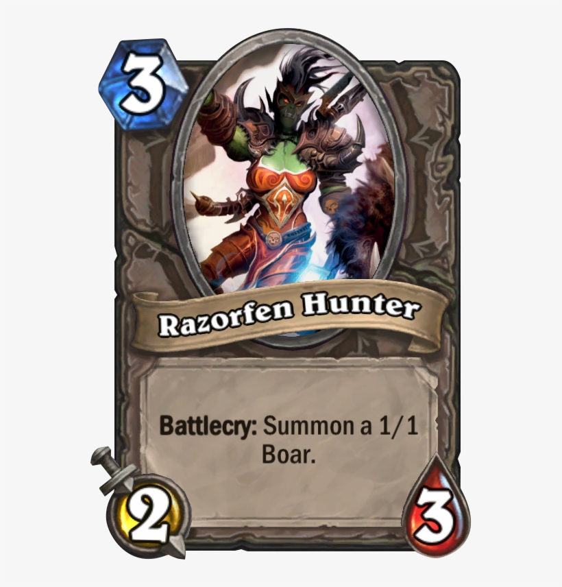 Razorfen Hunter Card, transparent png #6692588