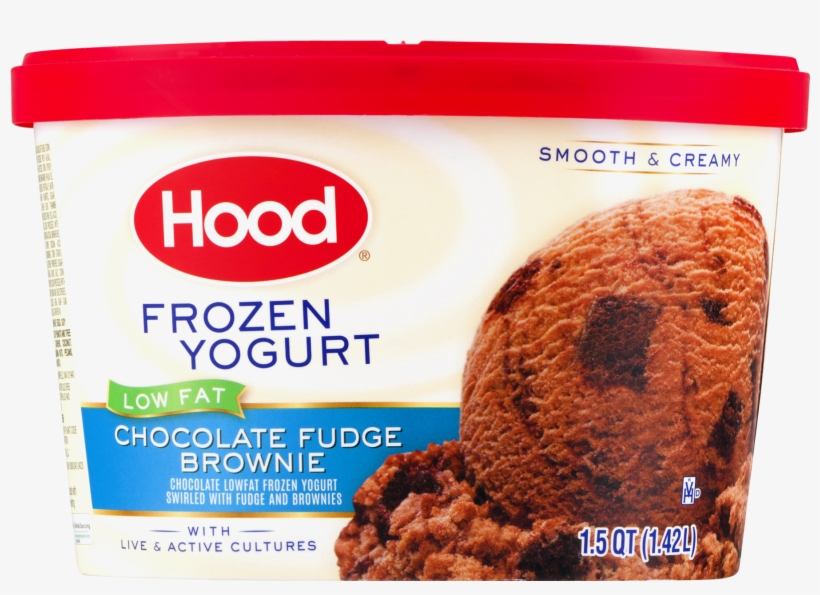 Hood® Low Fat Chocolate Fudge Brownie Frozen Yogurt, transparent png #6694106