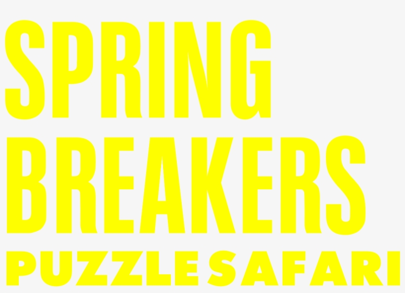 Spring Breakers Puzzle Safari Logo, transparent png #6695282