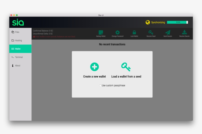 You'll Then Be Asked To Enter Your Sia Seed, transparent png #6698007