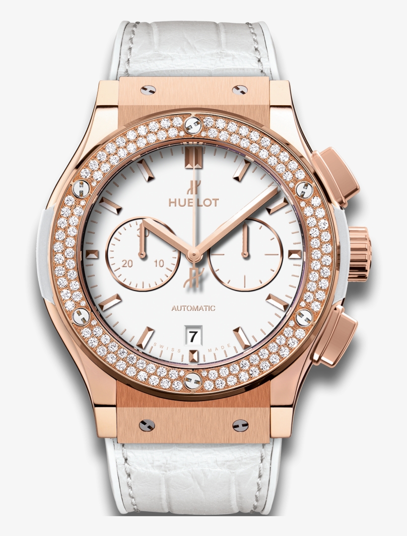Classic Fusion Chronograph King Gold White Diamonds, transparent png #6699757