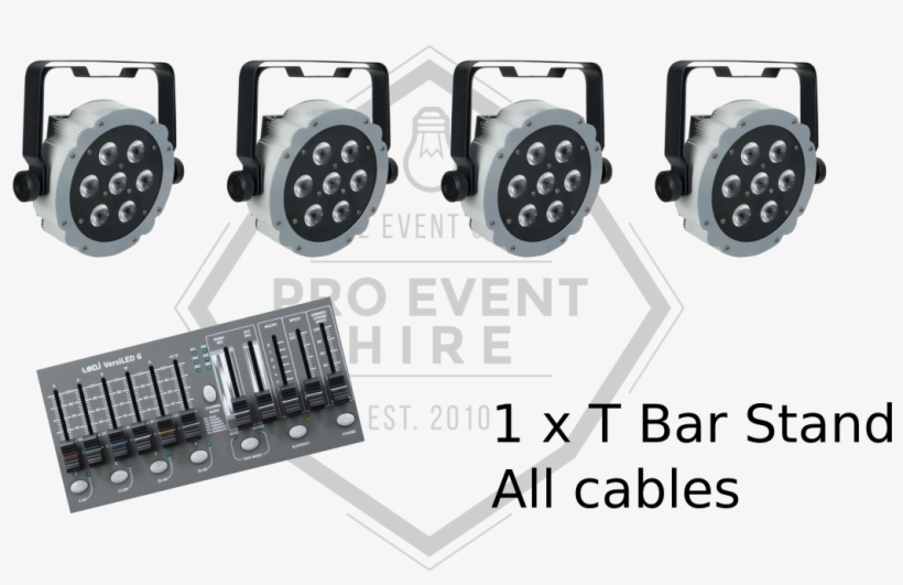 Stage Light Pack - Showtec Compact Par 7 Tri, transparent png #670268