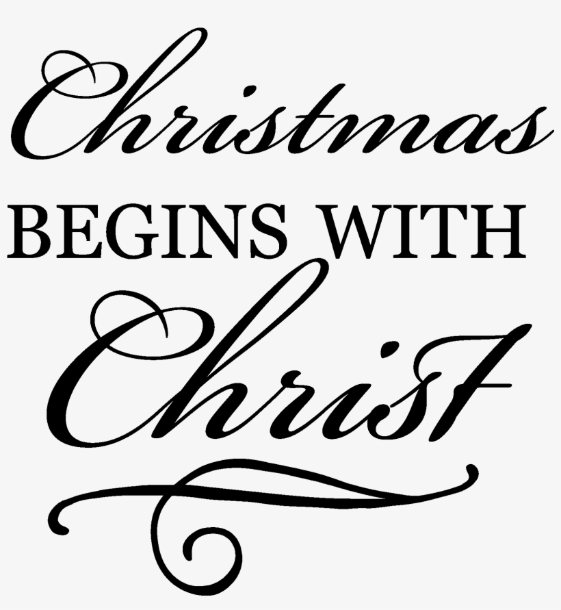 Clip Black And White Download Begins With Christ Wall - Christmas Murders, transparent png #670311