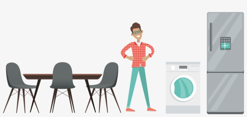 Rent Fridges, Washing Machines, Sofas, Beds & Furniture - Renting, transparent png #670597