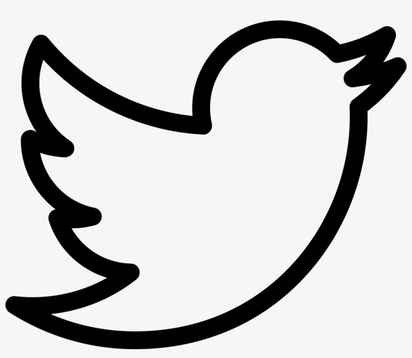 Twitter Logo Outline - Transparent Twitter Logo White, transparent png #670821
