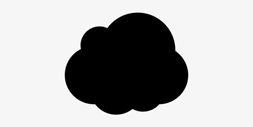 Dark Cloud Shape Vector - Heart, transparent png #670869