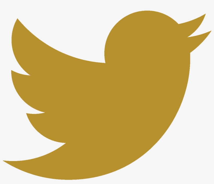 Golden Twitter Logo Png, transparent png #671066