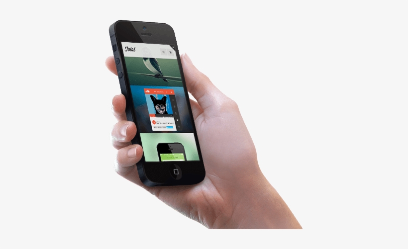 Full - Mobile With Hand Png, transparent png #671129