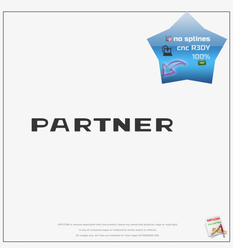 Free Dxf Files Download - Logo De Peugeot Partner, transparent png #671505