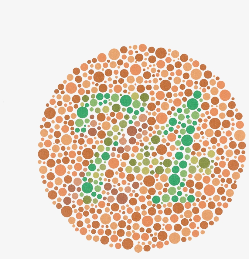 Ishihara 9 - Blank Color Blind Test, transparent png #671743