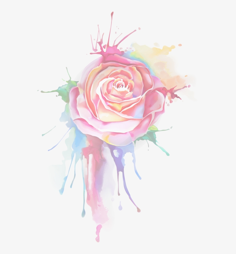 Splash - Rose Painting, transparent png #671832