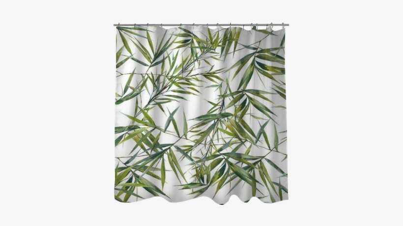 Watercolor Illustration Of Bamboo Leaves , Seamless - Grass, transparent png #671992