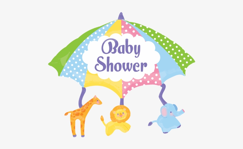 Unisex Baby Shower - 32" Baby Shower Mobile Jumbo Balloon - Mylar Balloons, transparent png #672415