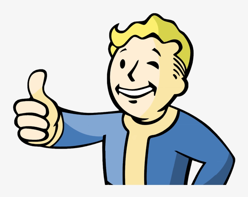 Clipart Cloud Atomic Bomb - Fallout 4 Guy Thumbs Up, transparent png #672874