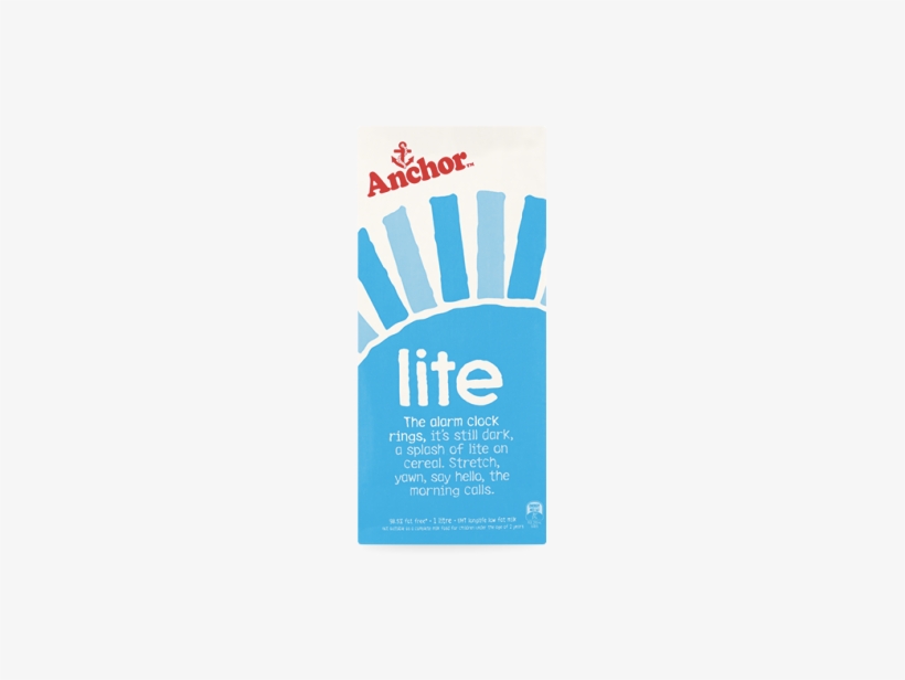 Anchor Uht Milk Lite - Anchor Milk, transparent png #673050