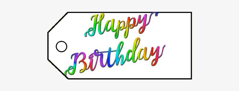 Birthday Gift Tag Gift Tag - Calligraphy, transparent png #673100