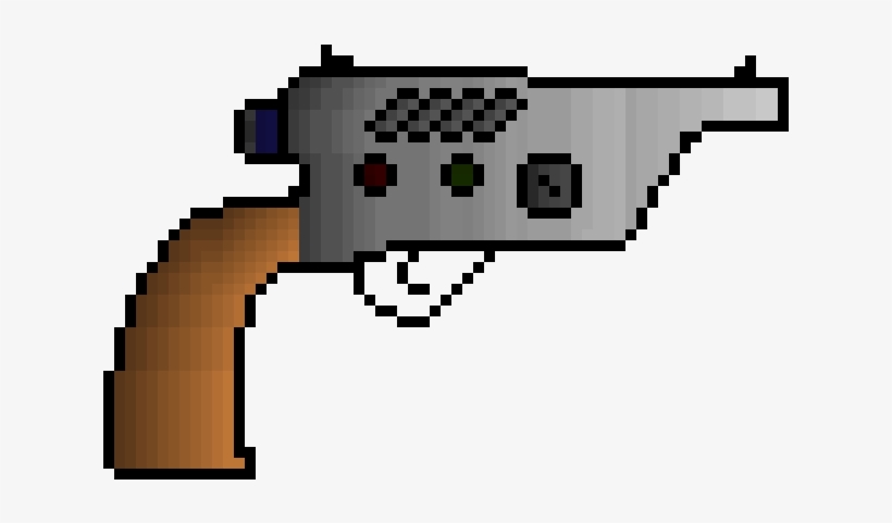 Shitty Laser Gun - Laser Gun Pixel Art, transparent png #673507