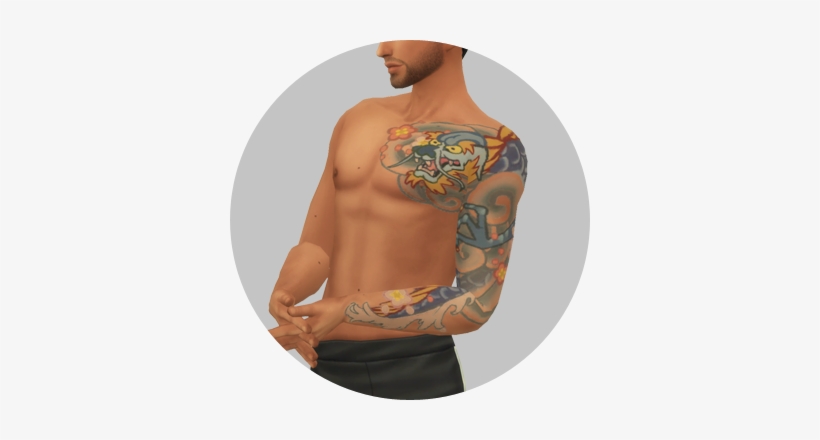 Hanzo Tattoo Png Banner Transparent Stock - Sims 4 Hanzo Tattoo, transparent png #673561