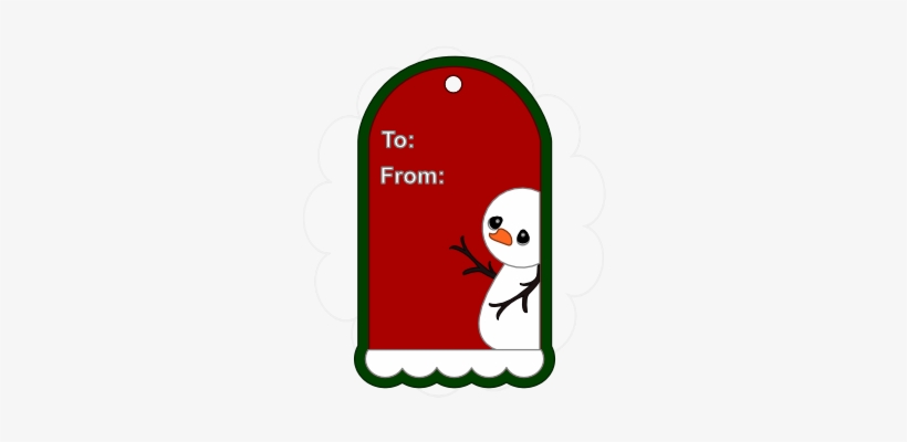 Christmas Tag - Cartoon, transparent png #673698