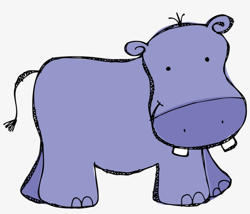 clip art hippo cute