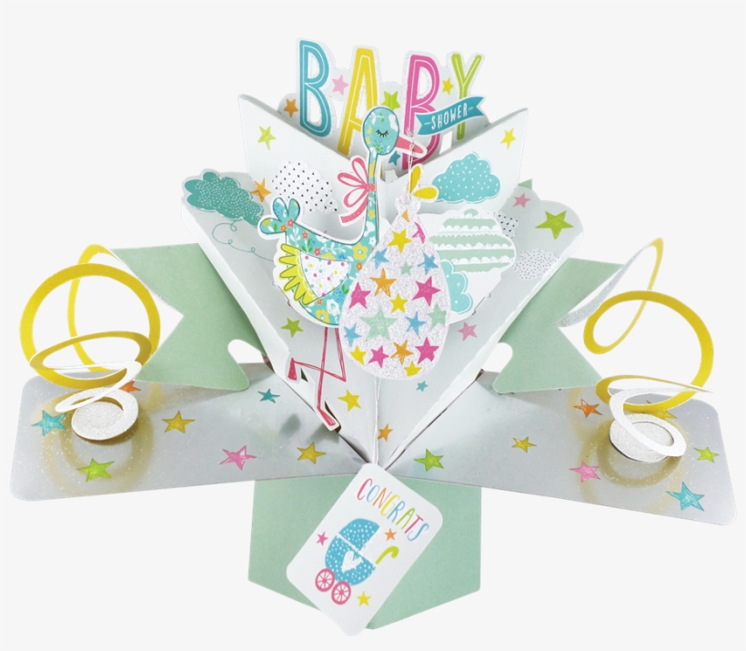 Baby Shower Pop-up Greeting Card - Second Nature Pop Up Baby Shower Card, transparent png #673903