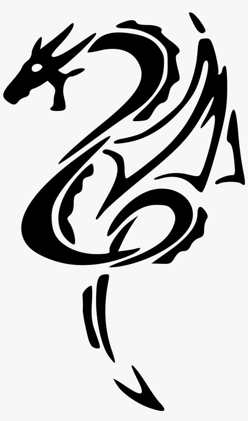 This Free Icons Png Design Of Black Dragon Left Tattoo, transparent png #673908