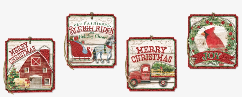 Oh What Fun Gift Tag Cube - Postage Stamp, transparent png #674052