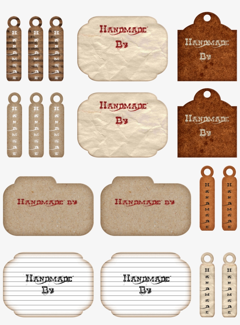Free Printable Handmade Tags And Labels - Handmade Tags Printable, transparent png #674408