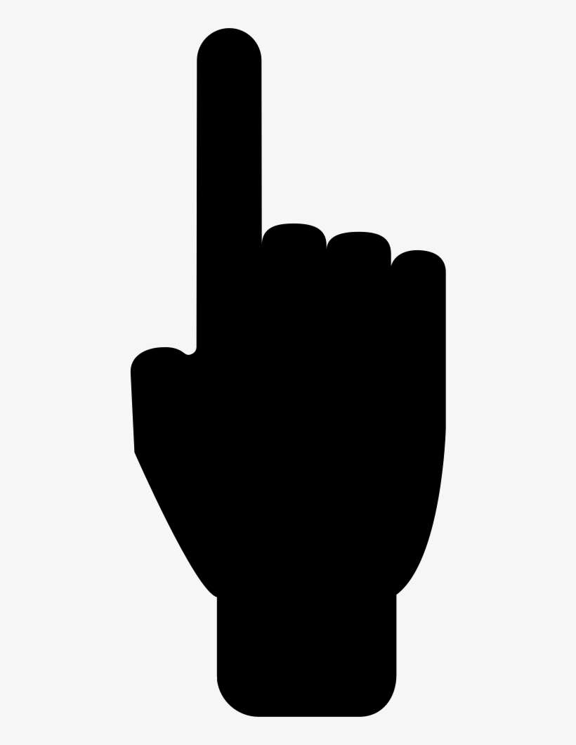 Pointing Hand Silhouette At Getdrawings - Silhouette Of Hand Pointing, transparent png #674662
