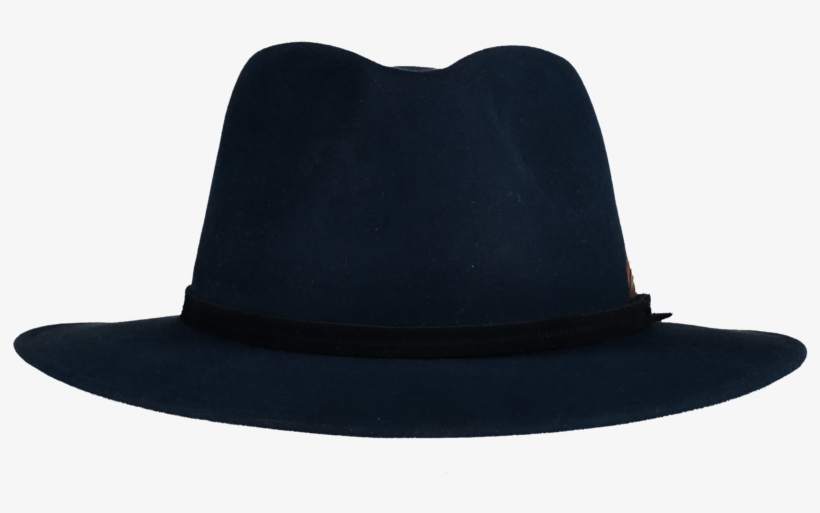Blue Fur Felt Fedora - Felt, transparent png #674663