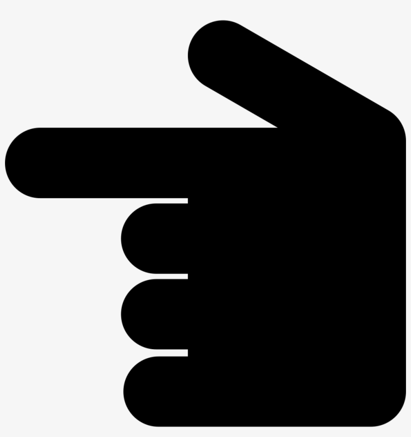 Hand Pointing To Left Direction Vector - Icon, transparent png #674858