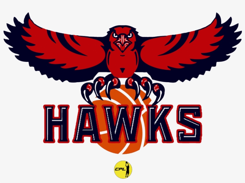 Hawks Logo - Atlanta Hawks Die Cut Color Decal 8in X 8in, transparent png #674974