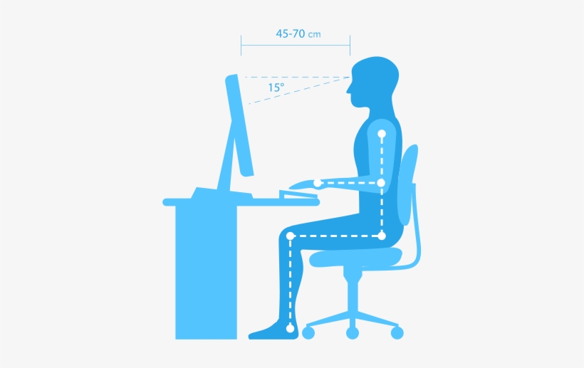 Proper Posture For Typing - Typing Position, transparent png #674975