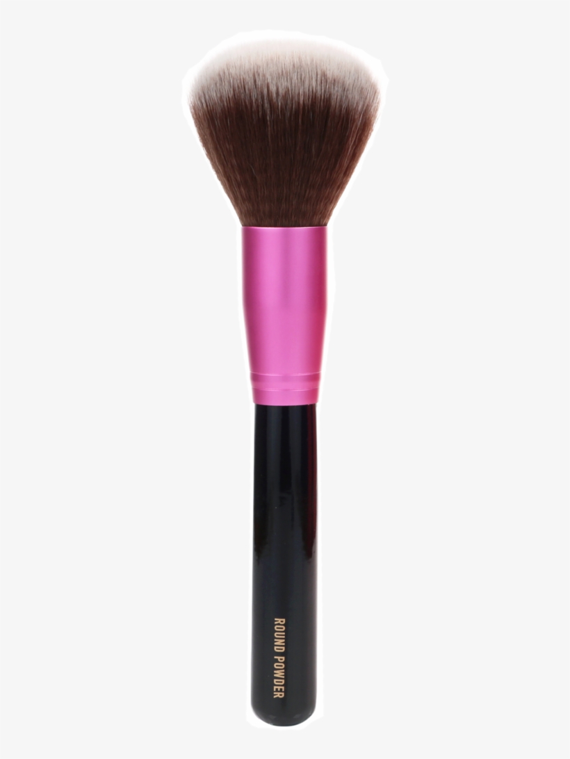 Round Powder Rushes Singapore - Pink Makeup Brushes Png, transparent png #675118