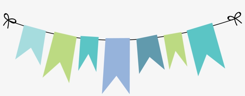 Monster Inc Party, Bunting Banner, Banners, Monsters - Watercolor Green Bunting Png, transparent png #675225
