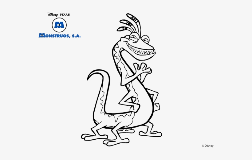 Drawing Monsters Inc 65 - Monster Inc Personajes Para Colorear, transparent png #675322