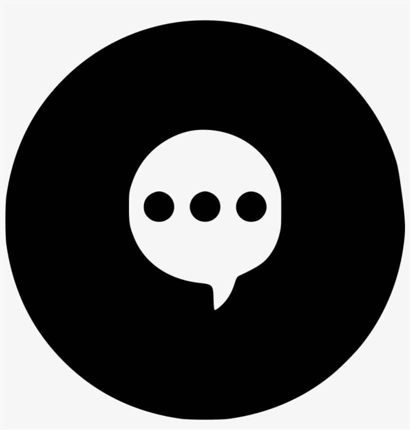 Chat Message Chatting Social Communication Typing Talk - Launchpad Icon Black, transparent png #675568