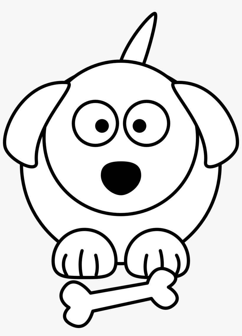 21 Black And White Cartoon Animals Free Cliparts That - Cartoon Dog Line Drawing, transparent png #675845