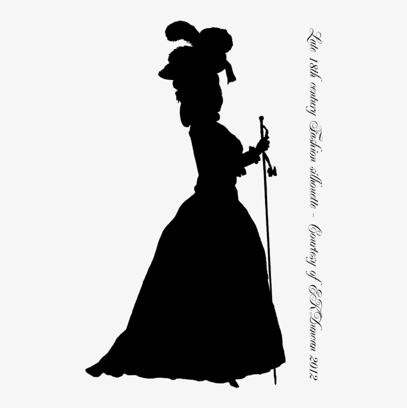 French Silohuette - 19th Century Fashion Silhouette, transparent png #676571