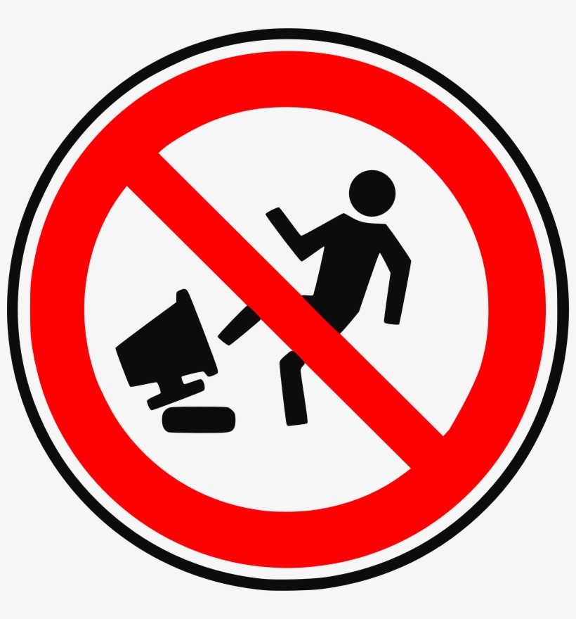 Wrong Device Clipart Icon Png - Hazard In Computer, transparent png #676624