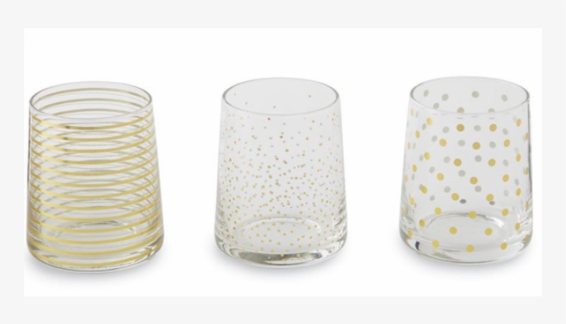 Mud Pie Gold Polka Dot Double Old Fashion Glass Set,, transparent png #676758