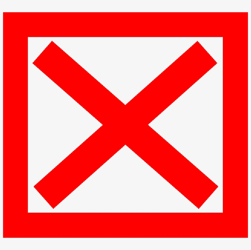 Mb Image/png - Red X In A Box - Free Transparent PNG Download - PNGkey
